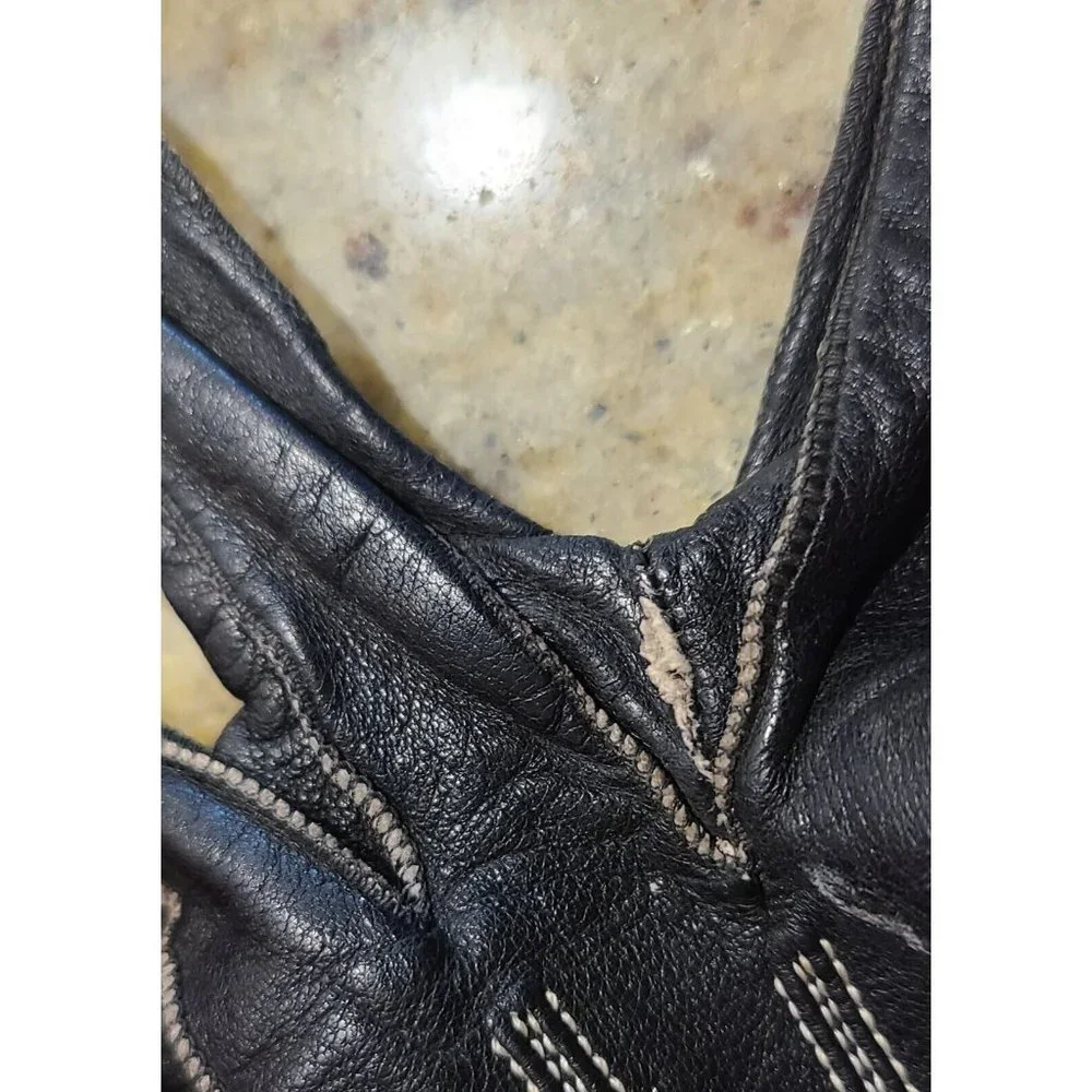 Vintage Size XS S 6/3 Black Formal Leatther 10.5
